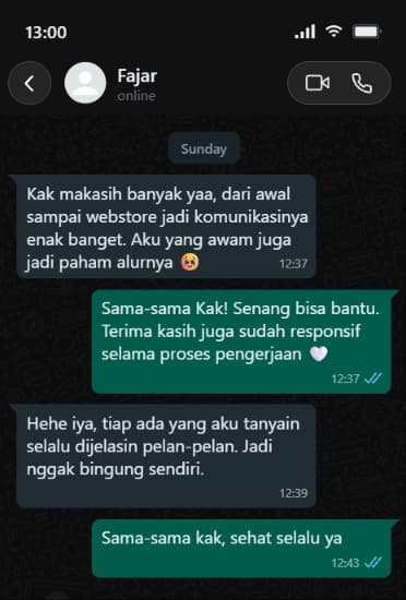 Ilustrasi percakapan: Dibimbing sampai paham