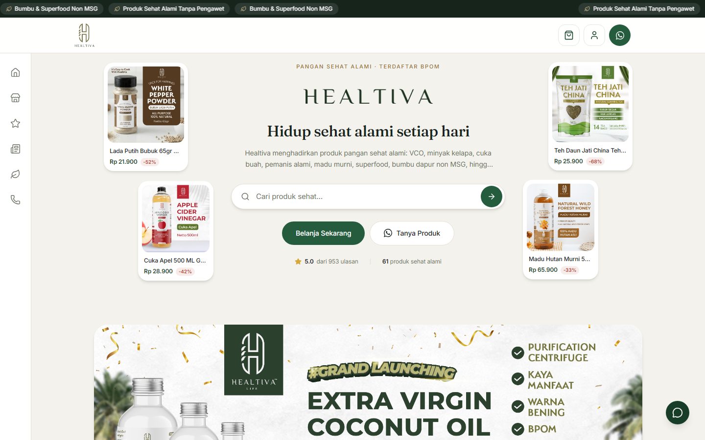 Beranda Healtiva
